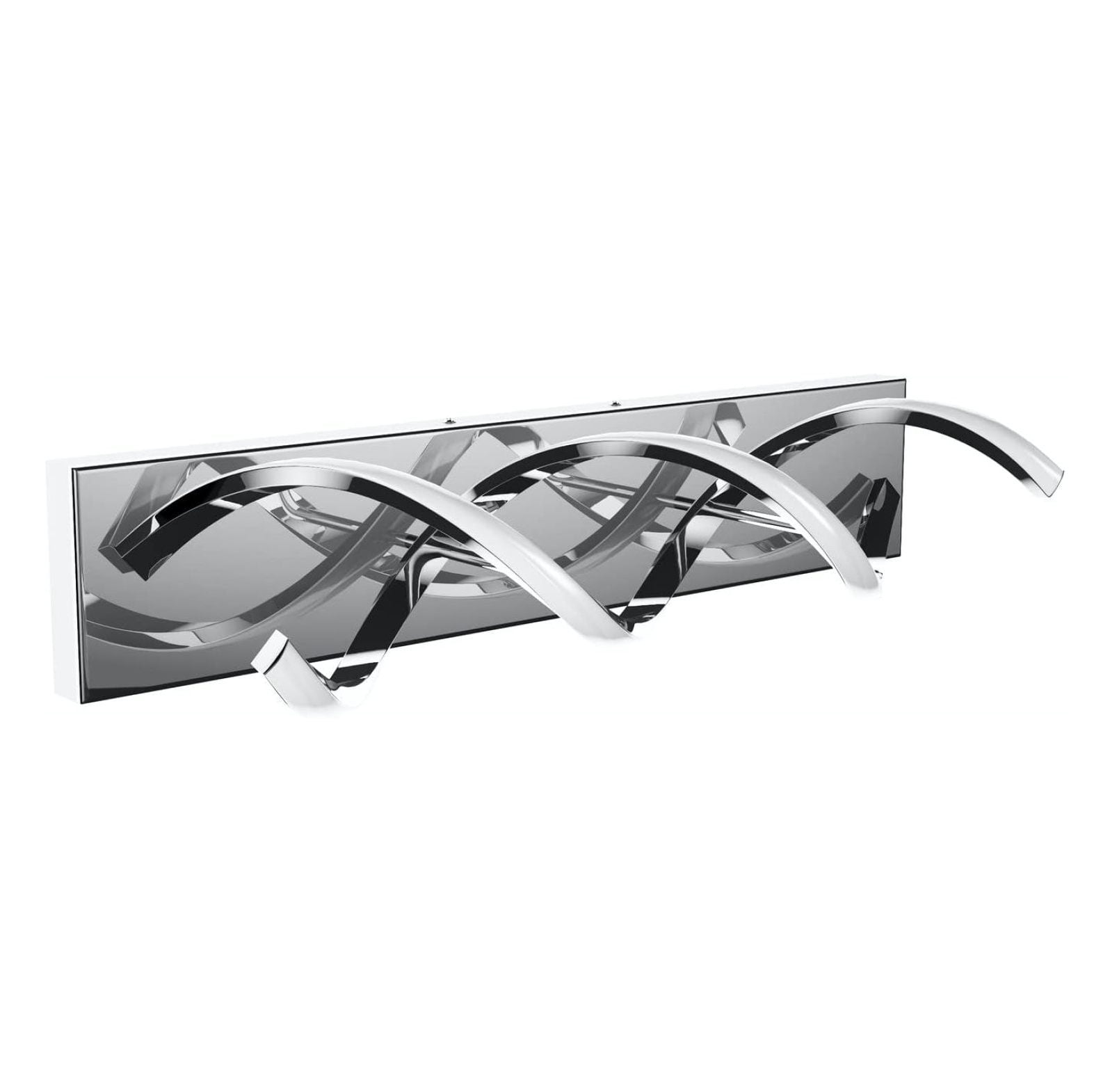 Modern LED Bathroom Vanity Lights, 1-Light Aluminium Stainless Steel Spiral Design Wall Lighting Fixture, Bathroom Sconces Wall Lighting for Living Room Entryway Bedroom Wall Sconce