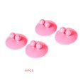 thumbnail image 1 of 4pcs Multifunctional PVC Material Bathroom Kithen Vacuum Sucker Hook Wall Hanger Strong Suction Force, 1 of 9