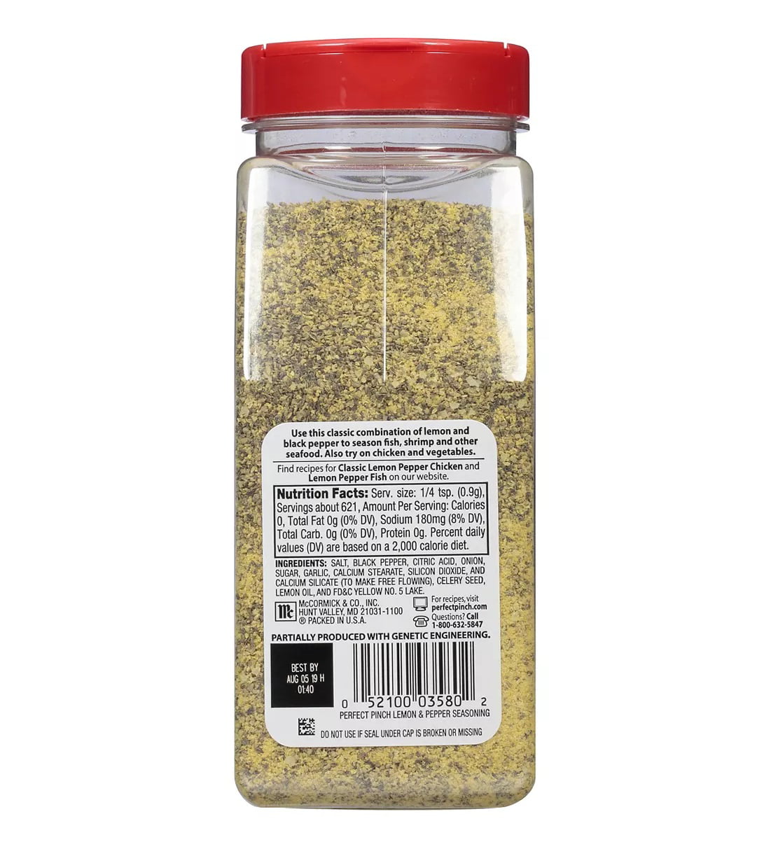 McCormick Perfect Pinch Zesty Pepper Seasoning Blend 0.02 oz. Packet -  500/Case