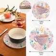 thumbnail image 3 of SKYSONIC Watercolor Coffee Cup Retro Pot Holders Trivets, 2 Pcs Heat Resistant Trivets, Cotton Thread Weave Mats for Hot Pads Pans Pot Bowl Teapot for Kitchen Decor, 3 of 7