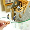 thumbnail image 3 of Miniature Bricks, 100 Pcs 1:12 Scale Red Tiles Clay Roof Bricks for Model, 3 of 6
