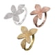 thumbnail image 3 of Sonducket Anillo de apertura para mujer, anillos de decoración de circón, decoraciones de mano de flores, joyería para novia, regalo de Ropa, zapatos y accesorios Miscelánea Oro rosa, 3 of 6