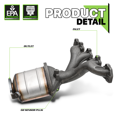 thumbnail image 3 of Magshion Catalytic Converter Exhaust Header Manifold For 2004-2008 Chevrolet Malibu, 2006-2008 Pontiac G6, 2007-2008 Saturn Aura, 3 of 10