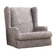 thumbnail image 2 of Stretch Wingback Slipcover Slipcovers for Wingback s Wing Cover Washable Polyester Non-Slip Furniture - A, 2 of 9