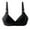 Black, variant on Hfnxid Bras for Women No Underwire Push Up Bra Deep V Soft Support Seamless Comfortable Wire Free Bralette Lift Up Add 1 Cup