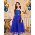 thumbnail image 2 of Arshiner Flower Girls Dresses Sleeveless Formal Wedding Princess Dress | Maxi-Length Tulle, Junior Bridesmaid Dress for Girl, Embroidered Birthday Party Dress Ball Gown, 2 of 5