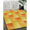 thumbnail image 2 of Ahgly Company Indoor Rectangle Patterned Neon Orange Area Rugs, 7' x 9', 2 of 6