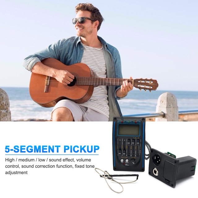 Preamplificador EQ5 LCD Ecualizador Pickup Tuner System Ehuebsd