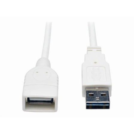 Tripp Lite 3ft Universal Reversible USB 2.0 Hi-Speed Extension Cable, White
