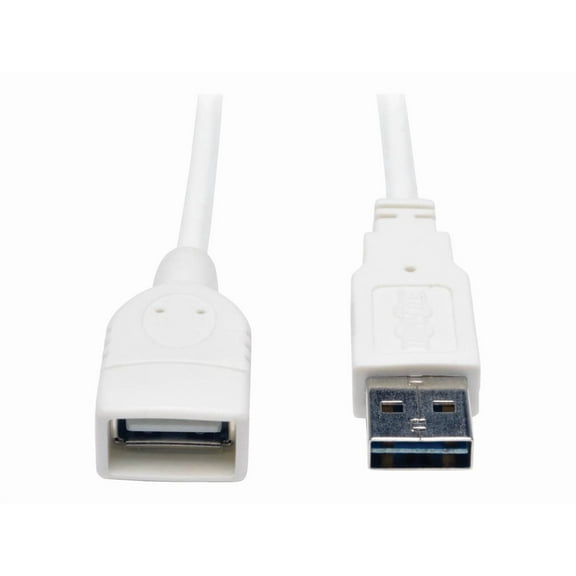Tripp Lite 3ft Universal Reversible USB 2.0 Hi-Speed Extension Cable, White