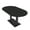 Black Cypress w/Matte Black Base no Electric, variant on 5Ft Racetrack Conference Table Metal Base Power Unit Harmony Series