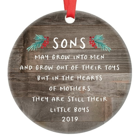 Gift For Son Christmas Ornament 2020 Sons In The Hearts Of