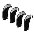 thumbnail image 1 of 4Pc Soft Headcovers Golf Hybrid Club Head Cover Replacement Golf Club Putter Black, 1 of 7