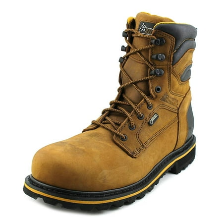 rocky governor gore tex toe boot ct steel leather brown