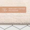 thumbnail image 6 of TOWN & COUNTRY EVERYDAY Ultra Plush Solid Tufted Border Bath Mat, Soft and Absorbent Tufted Floor Mat, Non-Slip Backing, Machine Washable, Beige, 20"x32", 6 of 13