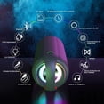 thumbnail image 4 of Bocina Bluetooth, Altavoz Port&aacute;til Impermeable IPX6, Mini Bocina de RGB, Sonido Est&eacute;reo TWS, Bater&iacute;a de 5200 mAh Larga Reproducci&oacute;n, Altavoz Bluetooth 5.0 c, 4 of 9