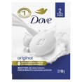 thumbnail image 4 of Dove Pain de Beauté Nettoyant Doux pour la Peau Hydratant pour des Soins de la Peau Doux et Souples Original Fait avec 1/4 de Crème Hydratante, 106g (2 Pains), 4 of 7