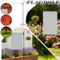 thumbnail image 2 of Upgraded Garden Flag Stand With Shepherd's Hook, 5-Prong Iron Base For 12X18 Inch Flags, Heavy Duty Outdoor Decor For Garden Patio Yard Christmas Clearance Thanksgiving, 2 of 5