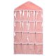 thumbnail image 2 of Dsseng - Bolsa organizadora de almacenamiento para colgar en la pared, 3 unidades, 16 bolsillos, para armario, sobre la puerta (rosa, azul y verde), 2 of 4