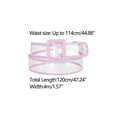thumbnail image 3 of INSPIRE CHIC Women's Clear Waist Belts, Plus Size Skinny Belt Waistband for Jeans Dresses Coats Up to114cm/44.88" Purple, 3 of 4