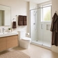 thumbnail image 3 of Mainstays 4-Piece Square Bathroom Hardware Set with 24-inch Towel Bar Chrome Finish, 3 of 17