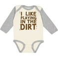 thumbnail image 3 of Inktastic I Like Playing in the Dirt Boys or Girls Long Sleeve Baby Bodysuit, 3 of 5
