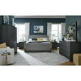 thumbnail image 2 of Magnussen Home Kinsley Black Heron King Upholstered Panel Bed, 2 of 8