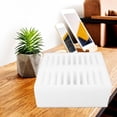 thumbnail image 4 of FONDOTIN Classroom Mobile Phone Organizer with 20 Slots White Storage Box for Desk, 4 of 7