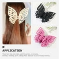 thumbnail image 3 of 3 pinzas para el pelo con forma de mariposa, pasadores grandes para mujer, accesorios para el cabello, 3 of 5