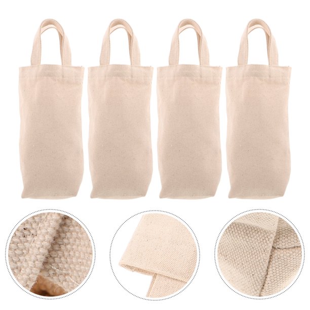 unbranded 4Ud Bolsa Para Regalo De Vino Roja De Tela Con Asas Para Bodas Y Fiestas Y Reutilizable