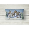 thumbnail image 2 of Carolines Treasures ASA2210PW1216 Donkeys and Robin at the Fence Fabric Decorative Pillow 12H x16W multicolor, 2 of 3