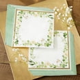 thumbnail image 1 of Kate Aspen Servilletas de boda con diseño floral de eucalipto, color verde salvia, servilletas decorativas gruesas para cena, vajilla para almuerzo, perfectas para despedidas de soltera, bodas y fiest, 1 of 5