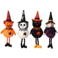 thumbnail image 4 of Halloween Theme Scary Dolls Hanging, Pumpkin Witch Ghost Black Cats Plush Hanging Decoration For Halloween Party Haunted House Bar Holiday Decoration Children'S Gifts, 4 of 6