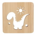 thumbnail image 3 of Wood Carving Lamp, One Button Switch 3D Wooden Lamp Dinosaur Hollow Pattern  For Living Rooms, 3 of 8