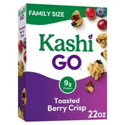 Kashi GO Toasted Berry Crisp Breakfast Cereal, Family Size, 22 oz Box