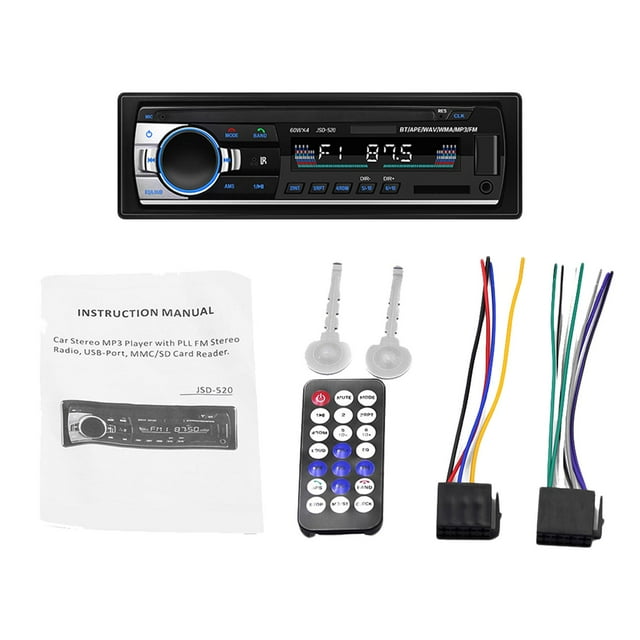 estéreo Bluetooth Radio 60W X 4, estación manos con reproductor , soporte USB / / TF / remoto Macarena Coche Auto MP3 Player