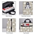 thumbnail image 4 of Naloa Rabbit And Flower Print Lightweight DayBackpack Suitable for school, work, shopping, travel, etc., 4 of 5