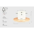 thumbnail image 5 of Tree Nest Moonlight Tabletop Christmas Tree Stand for Real Trees, White, 5 of 5