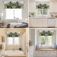 thumbnail image 3 of Curtain Valance for Windows, Farm Agricultural Machinery Gray Barn Kitchen Valances Rod Pocket Short Curtains, Watercolor Flowers Window Valance for Bedroom Bathroom Living room 42x18in, 3 of 9