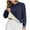 Navy, variant on Wlynlyn Sweatshirts for Women Fleece Lined Casual Crewneck Long Sleeve Pullover Sherpa Soft Warm Solid Loungewear Shirts