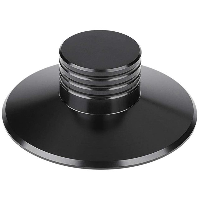 Record Weight Clamp LP Vinyl Turntables Metal Disc Stabilizer for Player, CD Player, Chassis, Speakers Reolacemnet(Black)