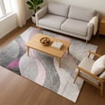 thumbnail image 7 of Addison Rugs Mayfield Premium Machine Washable Transitional Swirls Pink Rectangle Rug, 10' X 14' Machine Washable Transitional Swirls Pink Oversized Sherpa Throw Blanket, 7 of 7