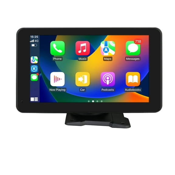 GPS Navigation Apple Carplay AUX FM Car Radio Stereo Head Unit 7" Touchscreen 360° Adjustable Portable Mirror Link Android Auto Monitor Player