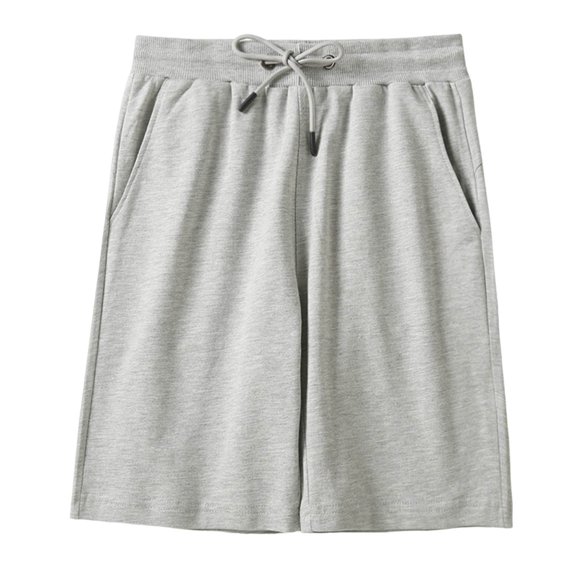 QHFBli Women's Sweat Athletic Shorts Jogger Summer Loose Drawstring Waist Bermuda Shorts with Pockets Solid Color Casual Summer Five Point Shorts Grey L