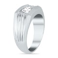 thumbnail image 2 of SZUL Women's 3/4 CTW Men's Solitare Genuine Diamond Ring in 10K White Gold, 2 of 6