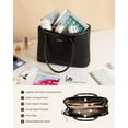 thumbnail image 3 of LOVEVOOK Laptop Bag for Women, Computer Work Tote Bag, Business Shoulder Handbag, Office Briefcase for Gift, Travel, Teacher, 3 of 8