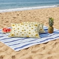 thumbnail image 4 of Yellow Flower Bee Outdoor Pillow Covers Pack of 2 Vintage Country Sunflower Floral Summer Bee Yellow Waterproof Throw Pillow Covers Decorative Cushion Cases for Patio Garden Tent Balcony 20x12 inch, 4 of 9