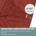 thumbnail image 5 of HOMEYA Waterproof Shade Sail Rectangle 16' x 20' Patio Awning Outdoor Garden Pool Sun Canopy Shelter Cover - Rust Red, 5 of 8