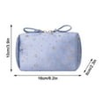thumbnail image 2 of Gnmfd Velvet Makeup Cosmetic Bag for Travel, Large Portable Toiletry Organizer with Zipper Handle, Multipurpose Storage for Jewelry Electronics Toiletries Gift for Women Holiday Travel, 2 of 2