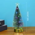 thumbnail image 4 of Christmas Ornaments 2025,Golden Gift Base Mini Artificial Christmas Tree with Colorful LED String Lights and Star, Tabletop Small Xmas Tree for Christmas Holiday Table Decorations, 4 of 4